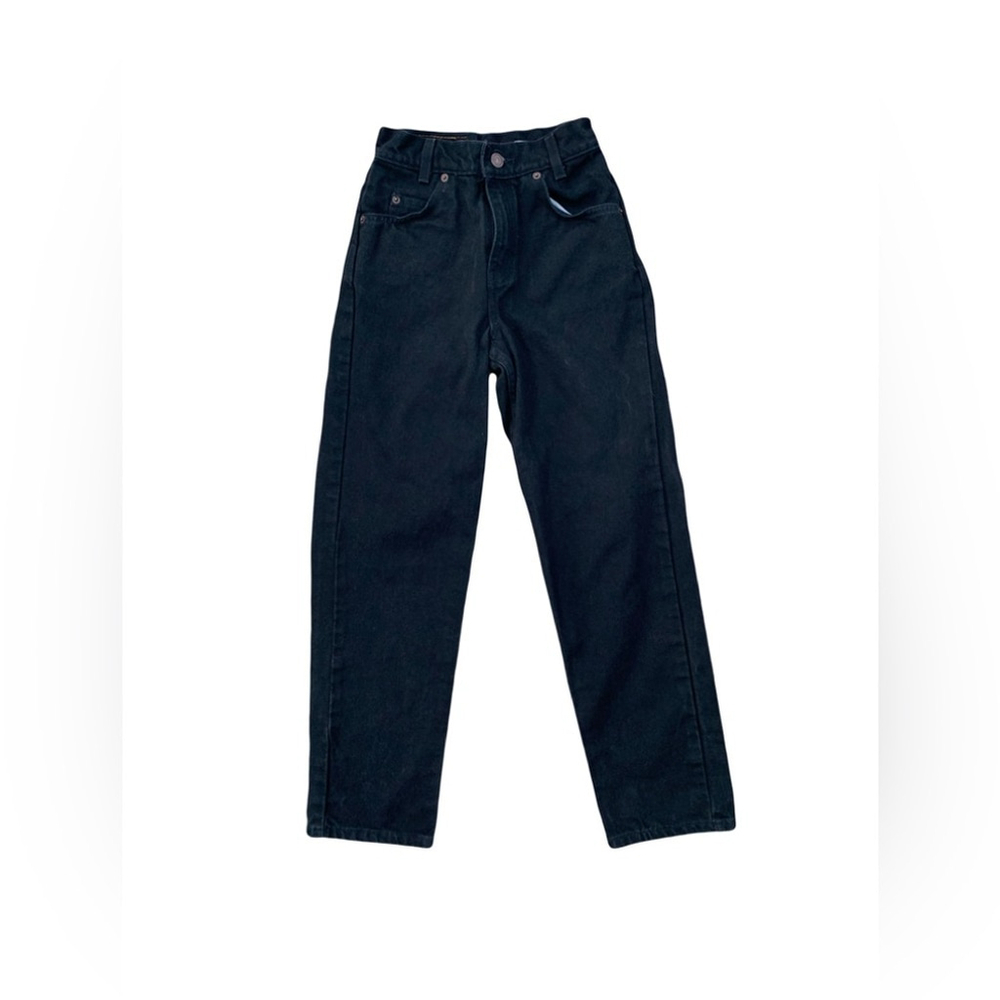 Vintage Levi's Size 10 White Tab 550 Black Denim Jeans